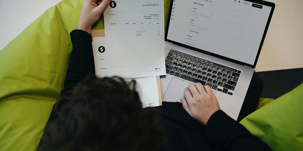 A focused person working on a laptop, symbolizing consistent online income through simple, transparent systems like VestChance.